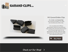 Tablet Screenshot of garandclips.com